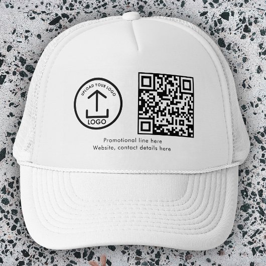 Eenvoudige moderne professionele zakelijke Logo QR Trucker Pet