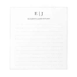 Eenvoudige moderne puntkomma's notitieblok