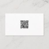 Eenvoudige moderne QR-code Bedankt Stijlvol Visitekaartje (Achterkant)