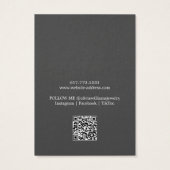 Eenvoudige moderne QR-code Earring Display Kaart (Achterkant)