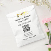 Eenvoudige moderne QR-codebeugels Bedankzakje (Gezegeld)