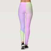 Eenvoudige moderne regenboog kleurrijke gradiënt W Leggings (Achterkant)