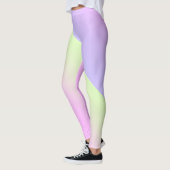 Eenvoudige moderne regenboog kleurrijke gradiënt W Leggings (Links)