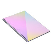 Eenvoudige moderne regenboog kleurrijke gradiënt W Notitieboek (Rechterzijde)
