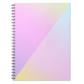 Eenvoudige moderne regenboog kleurrijke gradiënt W Notitieboek (Voorkant)