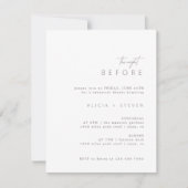 Eenvoudige, moderne repetitieve uitnodiging (Voorkant)