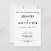 Eenvoudige, moderne repetitieve uitnodigingen voor (Voorkant)