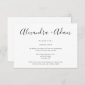 Eenvoudige, moderne repetitieve uitnodigingen voor (Voorkant / Achterkant)