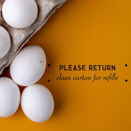 Eenvoudige Moderne Retour Kartonnen Eierdoos Farmh Zelfinktende Stempel