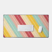 Eenvoudige Moderne Retro Strepen Bureaumat (Keyboard & Muis)