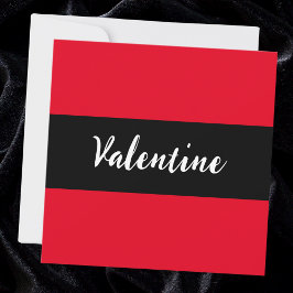 Eenvoudige Moderne Rode Valentijnsdag Valentijnkaa