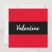 Eenvoudige Moderne Rode Valentijnsdag Valentijnkaa (Voorkant)