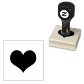 Eenvoudige moderne romantische hart liefde rubberstempel (Gestempeld)