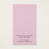 Eenvoudige, moderne roze, aantrekkelijke Kaart (Achterkant)