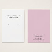 Eenvoudige, moderne roze, aantrekkelijke Kaart (Voorkant /achterkant)