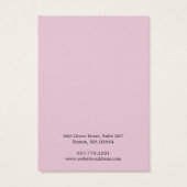Eenvoudige, moderne roze, aantrekkelijke Kaart (Achterkant)