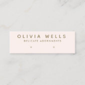 Eenvoudige, moderne roze display Mini Mini Bus Visitekaartje (Voorkant)