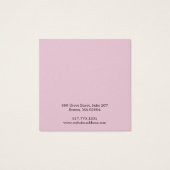 Eenvoudige moderne roze Ketting display Kaart (Achterkant)