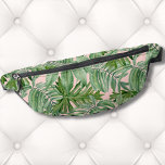 Eenvoudige moderne roze palmblad tropische bloemwa heuptasje<br><div class="desc">Deze schattige en eenvoudige print ziet eruit als een kalme roze en groene  bloemenprint met een tropische vibe! Palmbladeren,  monstera bladeren en meer. Geweldig voor geschenken of producten. Eenvoudig Modern Roze Palmblad Tropische Bloemenmuur Fanny Pack.</div>
