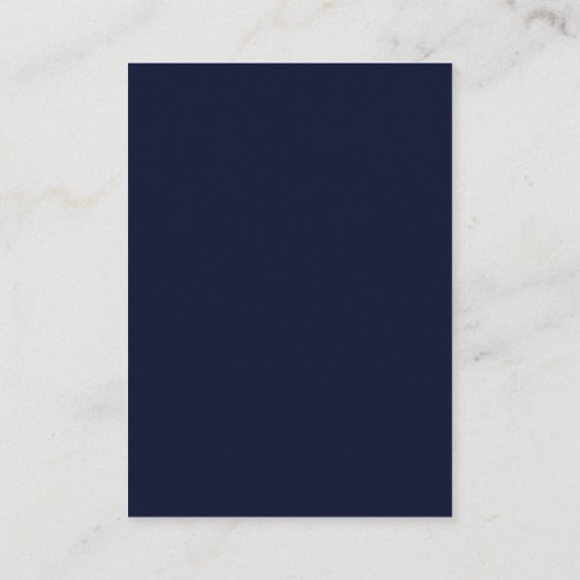 Eenvoudige moderne RSVP met QR-code | Navy Blue Informatiekaartje (Achterkant)