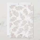 Eenvoudige, moderne Rustic Branch-foto Feestdagenkaart (Achterkant)