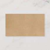 Eenvoudige, moderne Rustic Kraft Appointkaart Afsprakenkaartje (Achterkant)