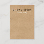 Eenvoudige Moderne Rustieke Ketting Sieraden Displ Visitekaartje (Voorkant)