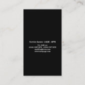 Eenvoudige, moderne Rustige houten hendel Visitekaartje (Achterkant)