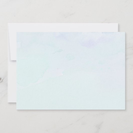 Eenvoudige, moderne Rustige I Do BBQ Script Dusty Kaart (Achterkant)