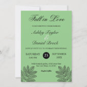 Eenvoudige Moderne Sage Foliage Rustieke Herfst Br Kaart (Voorkant)