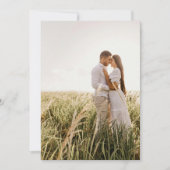 Eenvoudige Moderne SAGE GROENE Foto Onderlay Huwel Save The Date (Voorkant)