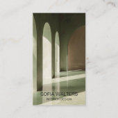 Eenvoudige Moderne Sage Interieurontwerper Thuis S Visitekaartje (Voorkant)