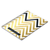 EENVOUDIGE moderne schattige chevron patroon goud Notitieboek (Linkerzijde)