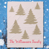 Eenvoudige moderne schattige neutrale cabine scrip fleece deken