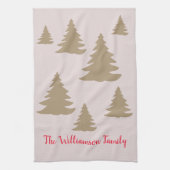 Eenvoudige moderne schattige neutrale cabine scrip theedoek (Verticaal)