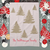 Eenvoudige moderne schattige neutrale cabine scrip theedoek