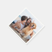 Eenvoudige moderne Schattigee foto Grappig Hond Ho Servet (Hoek)