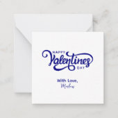 Eenvoudige moderne Schattigee Valentijnse Notitiekaartje (Voorkant)