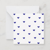 Eenvoudige moderne Schattigee Valentijnse Notitiekaartje (Achterkant)