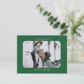 Eenvoudige, moderne, schone kerstfoto Po Briefkaart (Staand voorkant)