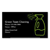 Eenvoudige moderne schoonmaakdiensten magnetisch visitekaartje (Voorkant)