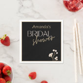 Eenvoudige moderne script bruidsshower  servet (Insitu)