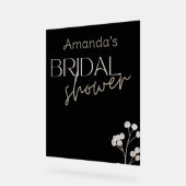 Eenvoudige Moderne Script Bruiloft Feest Acryl Bord (Hoek)