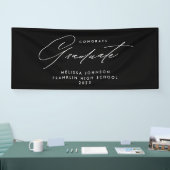 Eenvoudige moderne Script-monochrome graduatie-par Spandoek (Beurs)
