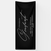 Eenvoudige moderne Script-monochrome graduatie-par Spandoek (Verticaal)