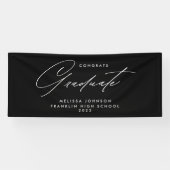 Eenvoudige moderne Script-monochrome graduatie-par Spandoek (Horizontaal)