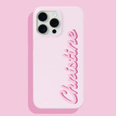 Eenvoudige Moderne Script Naam Monogram iPhone Hoesje