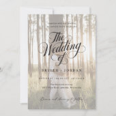 Eenvoudige moderne script overlay foto bruiloft kaart (Voorkant)