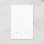 Eenvoudige Moderne Script sieraden Oorbellen Displ Visitekaartje (Achterkant)