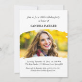 eenvoudige Moderne script Stijlvolle Foto chic ver Kaart (Voorkant)